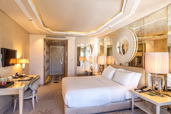 Guest room at the Wyndham Grand Istanbul Kalamis Marina Hotel in Istanbul, Other than US/Canada