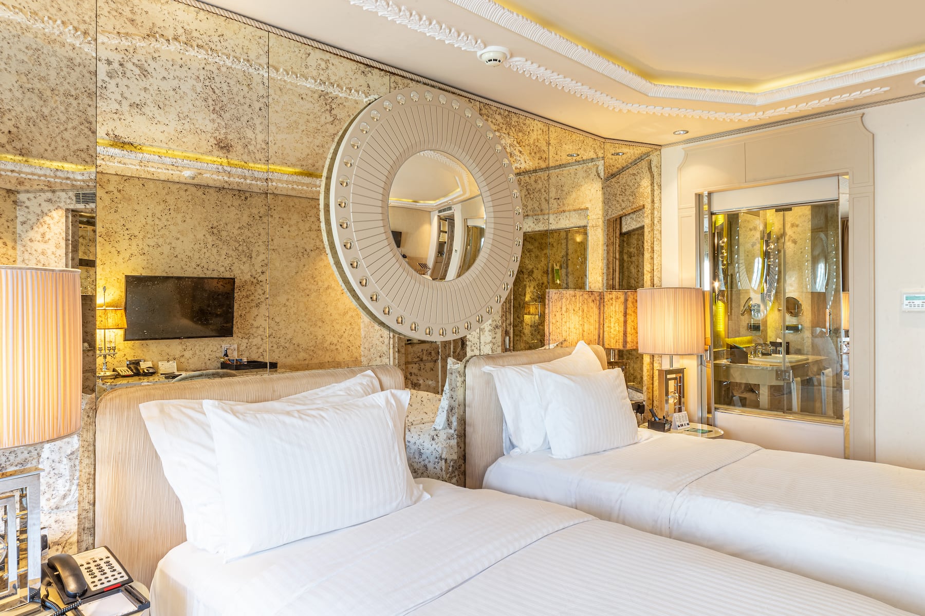 Guest room at the Wyndham Grand Istanbul Kalamis Marina Hotel in Istanbul, Other than US/Canada