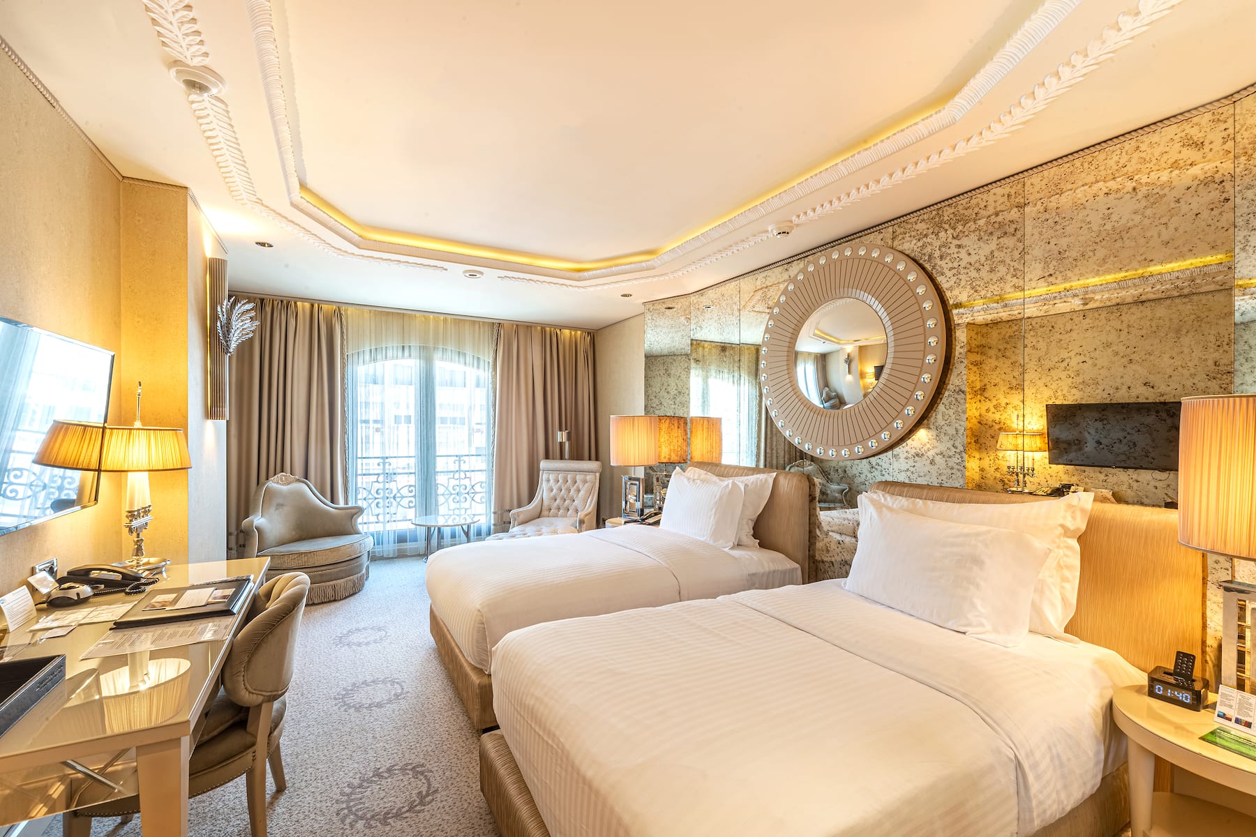 Guest room at the Wyndham Grand Istanbul Kalamis Marina Hotel in Istanbul, Other than US/Canada