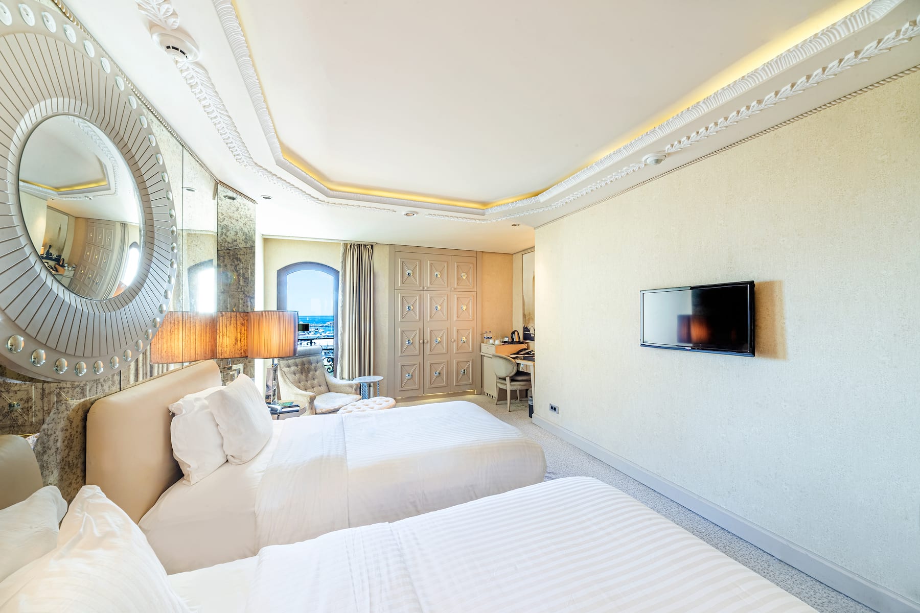 Guest room at the Wyndham Grand Istanbul Kalamis Marina Hotel in Istanbul, Other than US/Canada