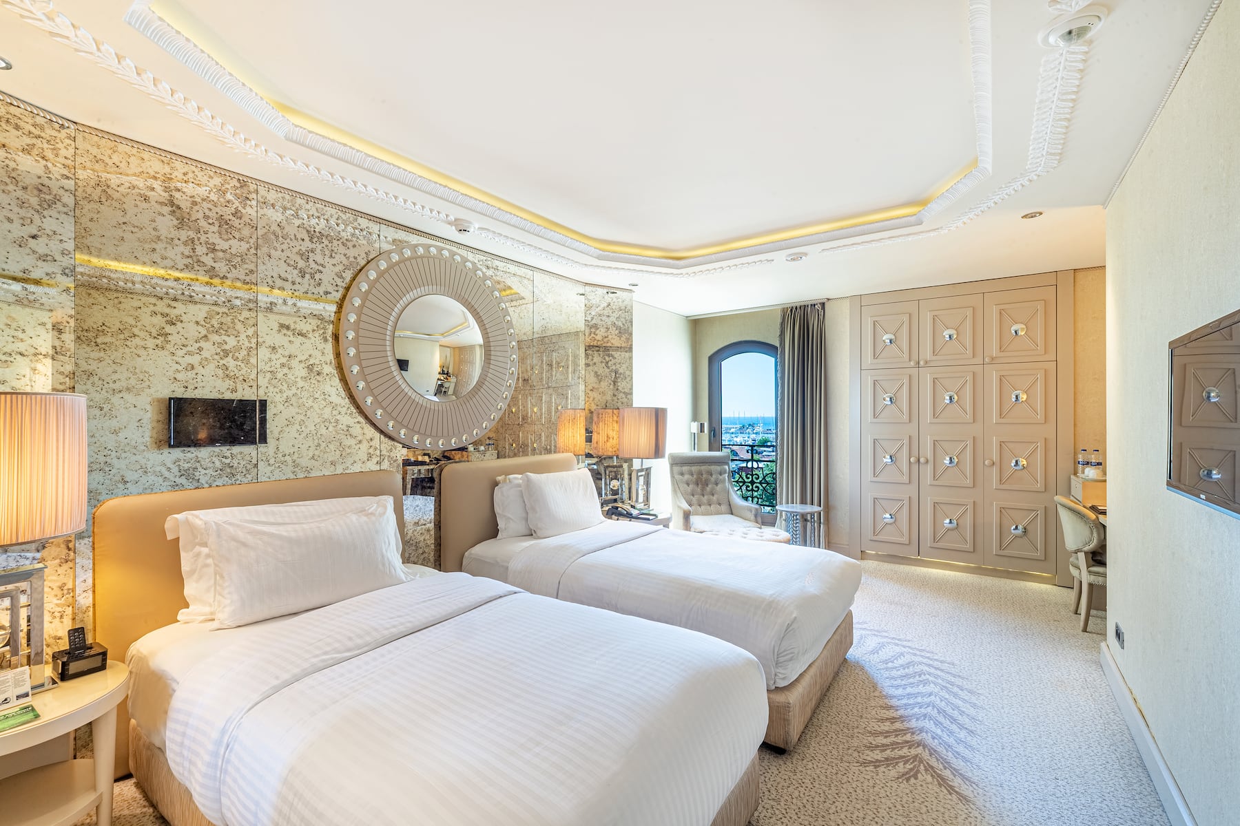 Guest room at the Wyndham Grand Istanbul Kalamis Marina Hotel in Istanbul, Other than US/Canada