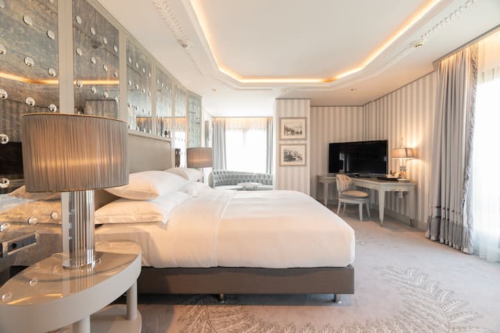 Guest room at the Wyndham Grand Istanbul Kalamis Marina Hotel in Istanbul, Other than US/Canada