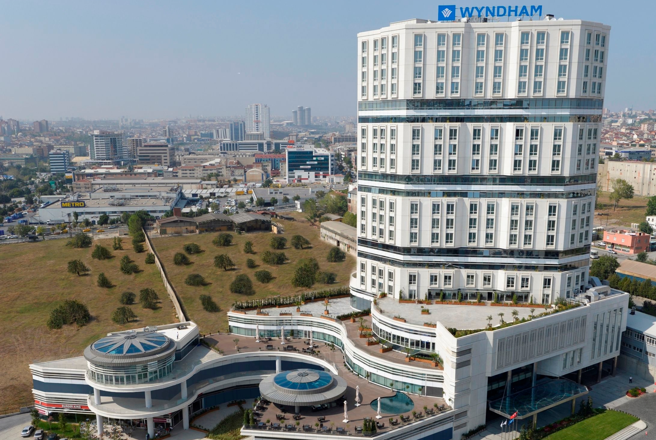 Exterior of Wyndham Grand Istanbul Europe hotel in Istanbul, Other than US/Canada