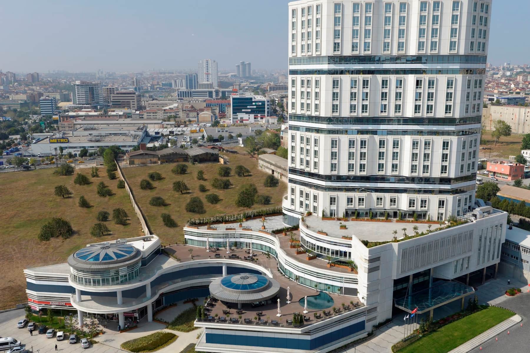 Exterior of Wyndham Grand Istanbul Europe hotel in Istanbul, Other than US/Canada