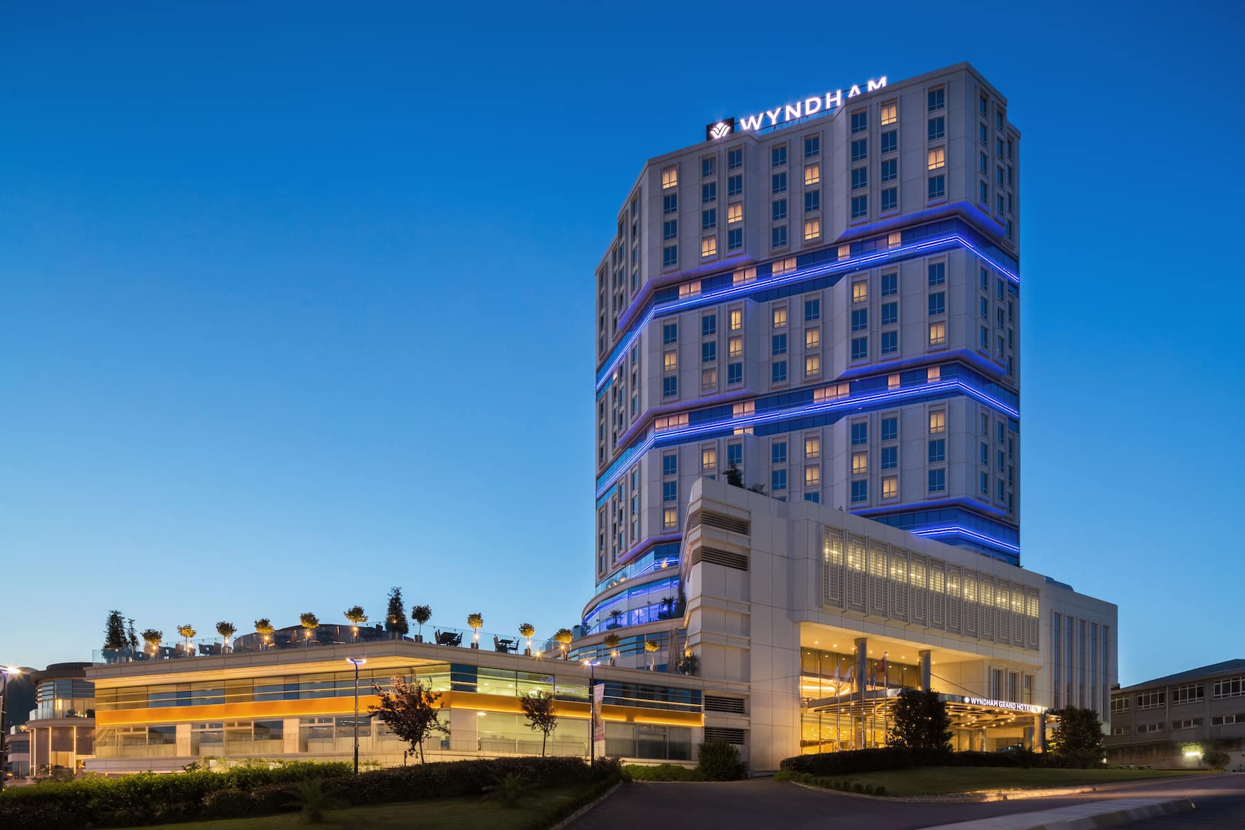 Exterior of Wyndham Grand Istanbul Europe hotel in Istanbul, Other than US/Canada