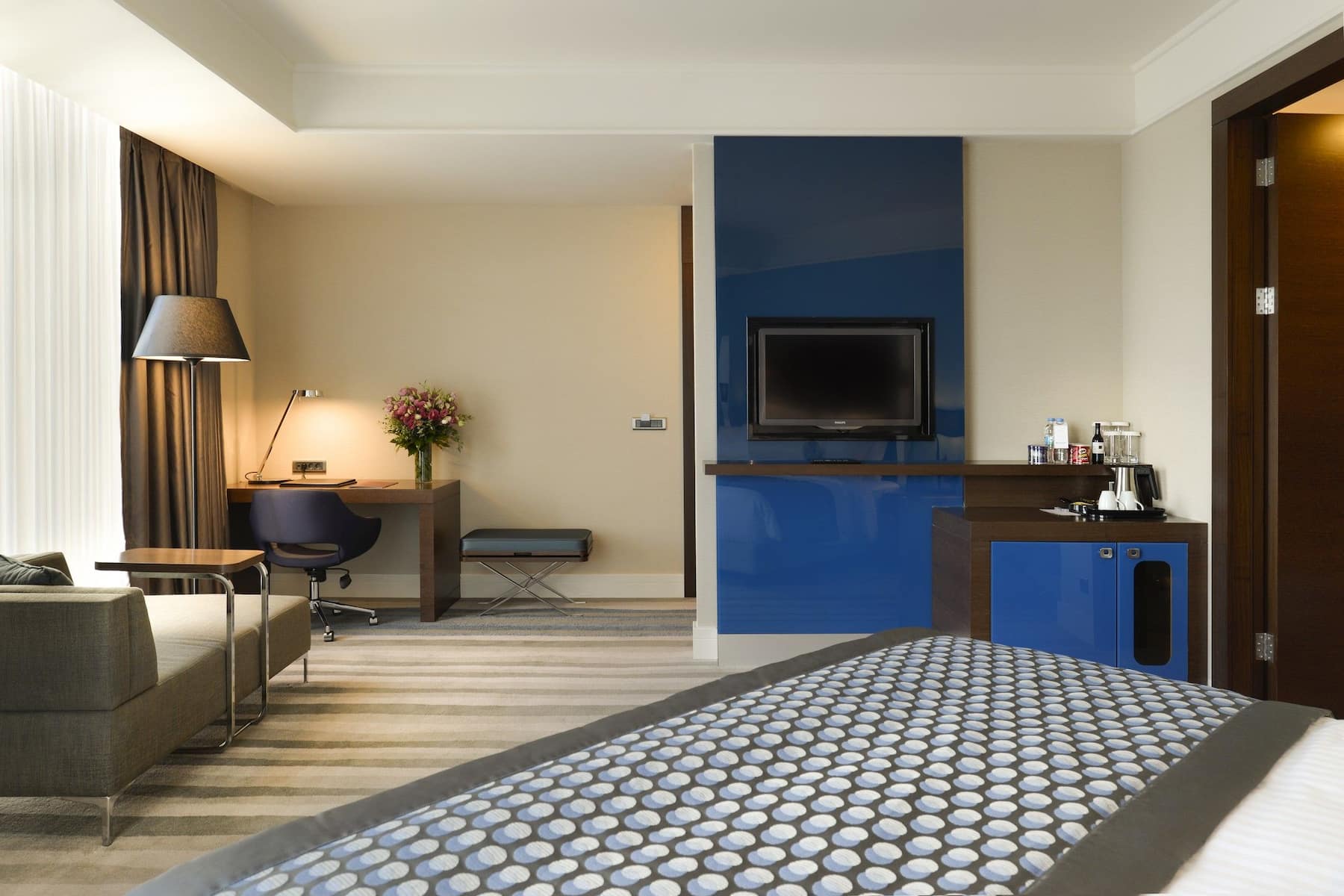 Guest room at the Wyndham Grand Istanbul Europe in Istanbul, Other than US/Canada
