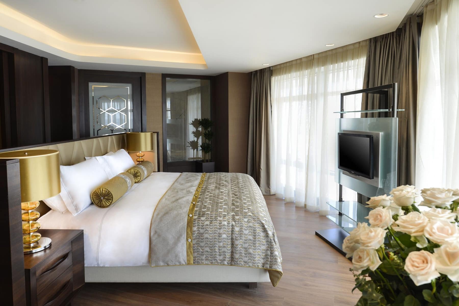 Guest room at the Wyndham Grand Istanbul Europe in Istanbul, Other than US/Canada