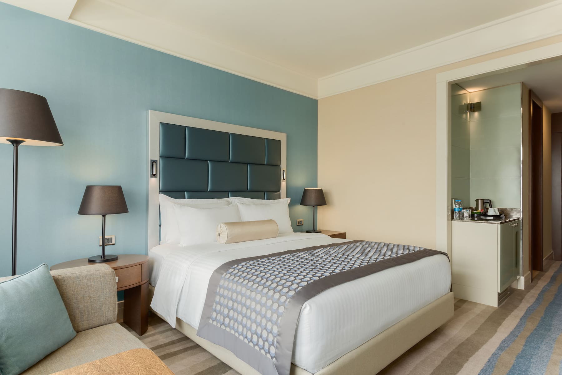 Guest room at the Wyndham Grand Istanbul Europe in Istanbul, Other than US/Canada