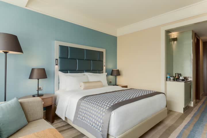 Guest room at the Wyndham Grand Istanbul Europe in Istanbul, Other than US/Canada