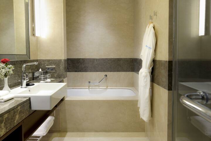 Guest room at the Wyndham Grand Istanbul Europe in Istanbul, Other than US/Canada
