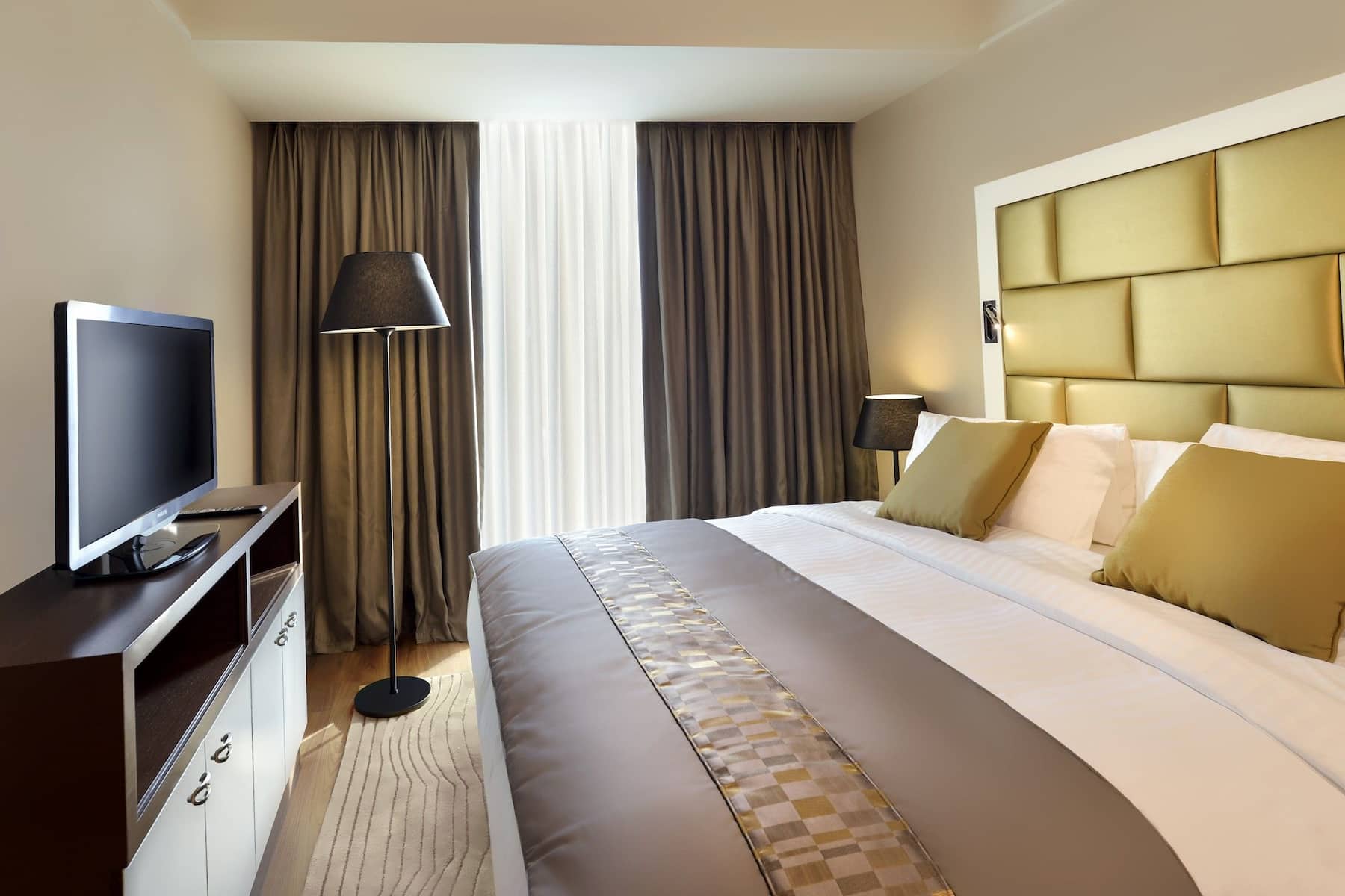 Guest room at the Wyndham Grand Istanbul Europe in Istanbul, Other than US/Canada