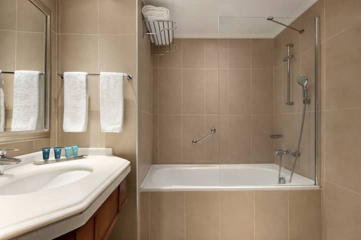 Guest room bath at the Wyndham Grand Kayseri in Kayseri, Other than US/Canada