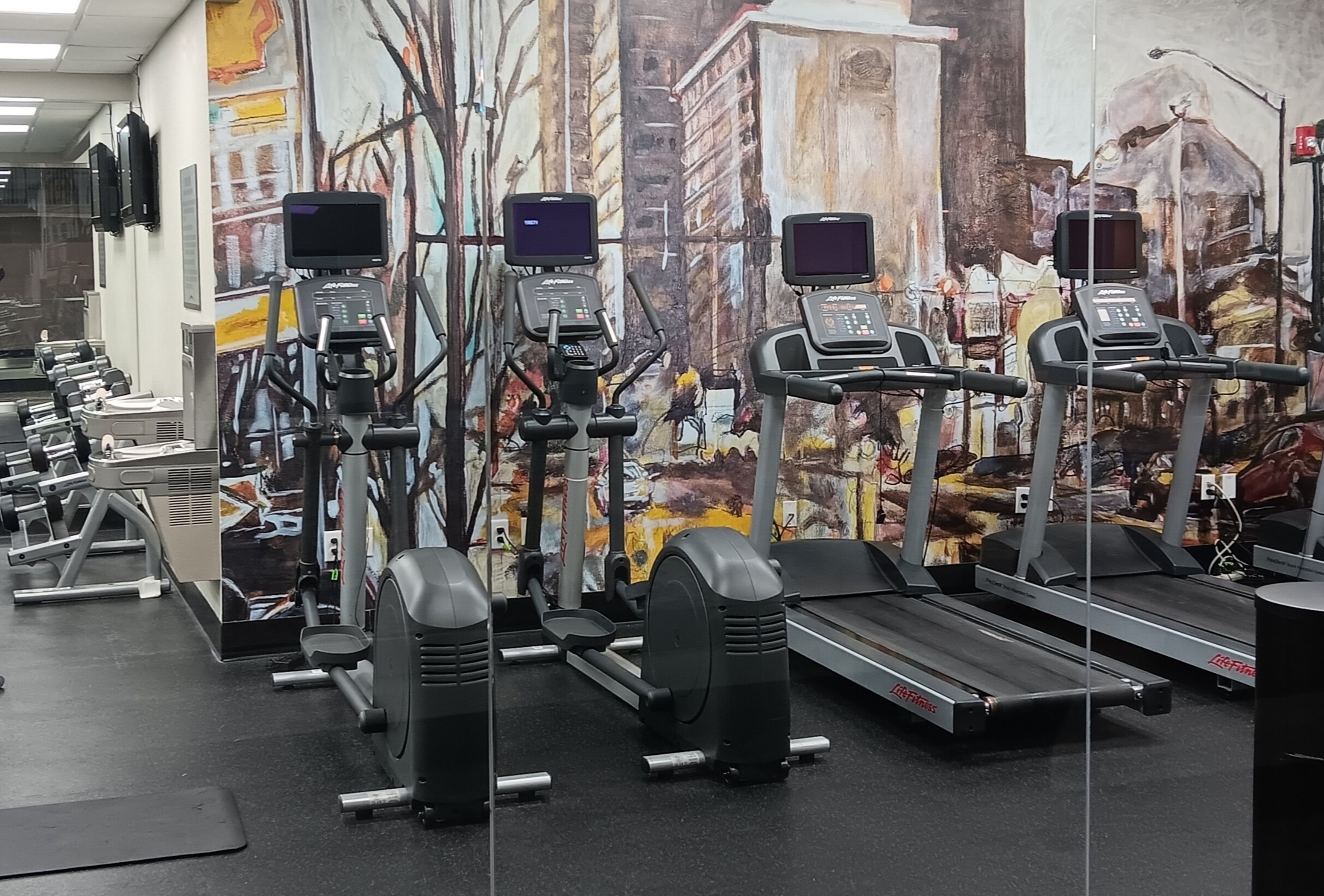 Fitness room at Wyndham Grand Executive Center Little Rock Airport in Little Rock, Arkansas