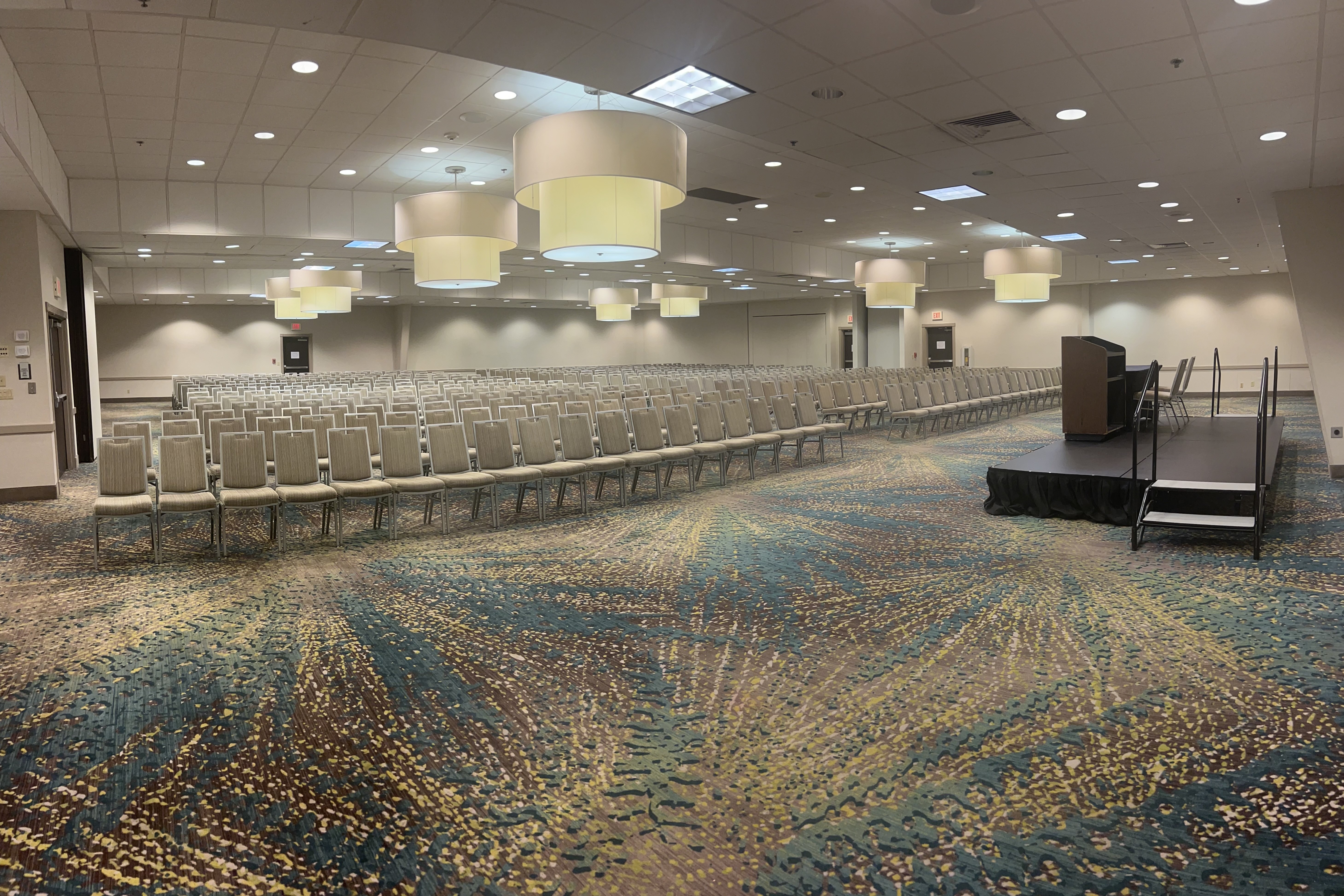 Wyndham Grand Executive Center Little Rock Airport ballroom in Little Rock, Arkansas