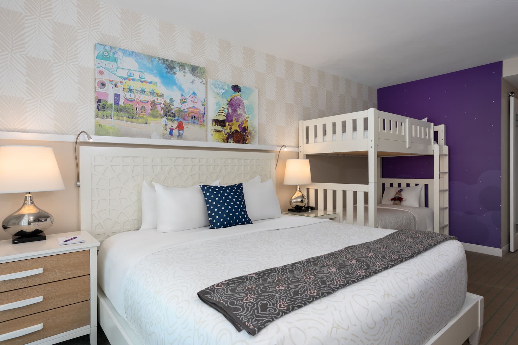 Guest room at the Wyndham Grand Clearwater Beach in Clearwater, Florida