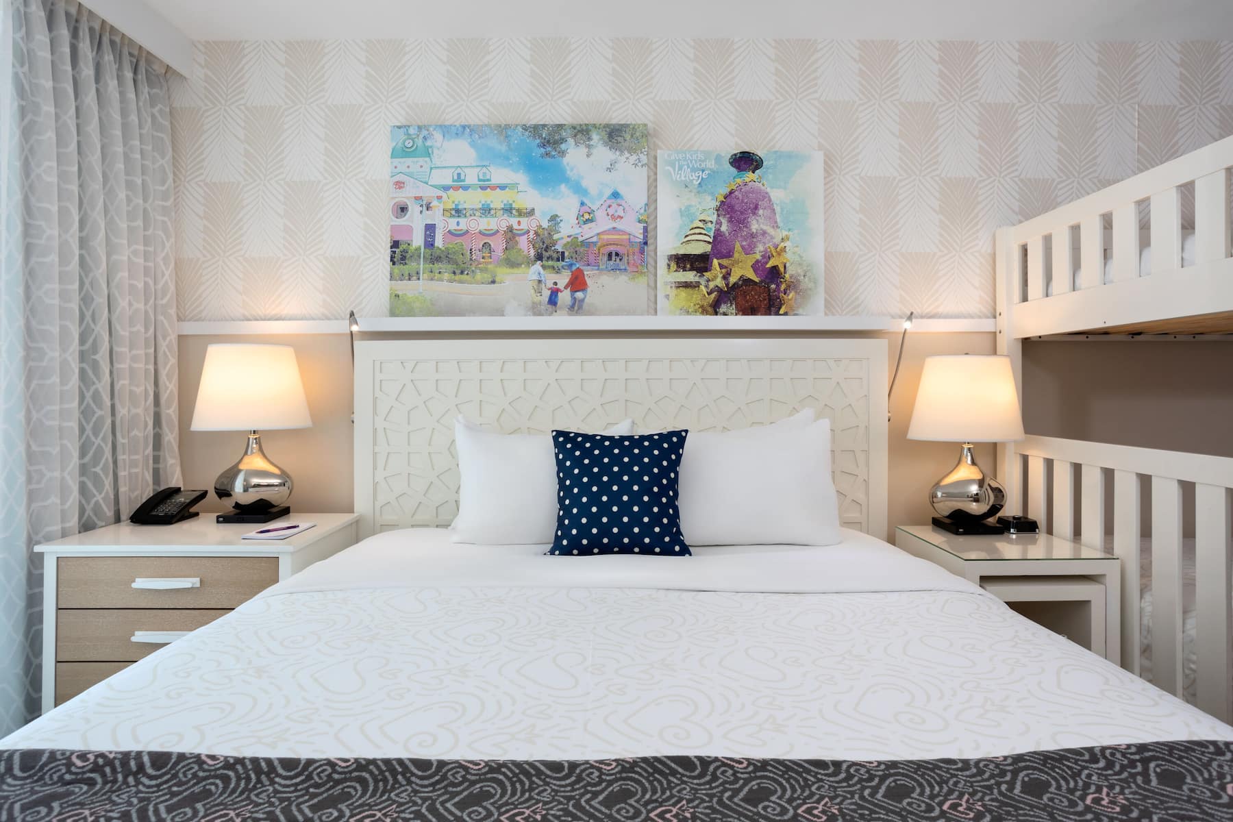 Guest room at the Wyndham Grand Clearwater Beach in Clearwater, Florida