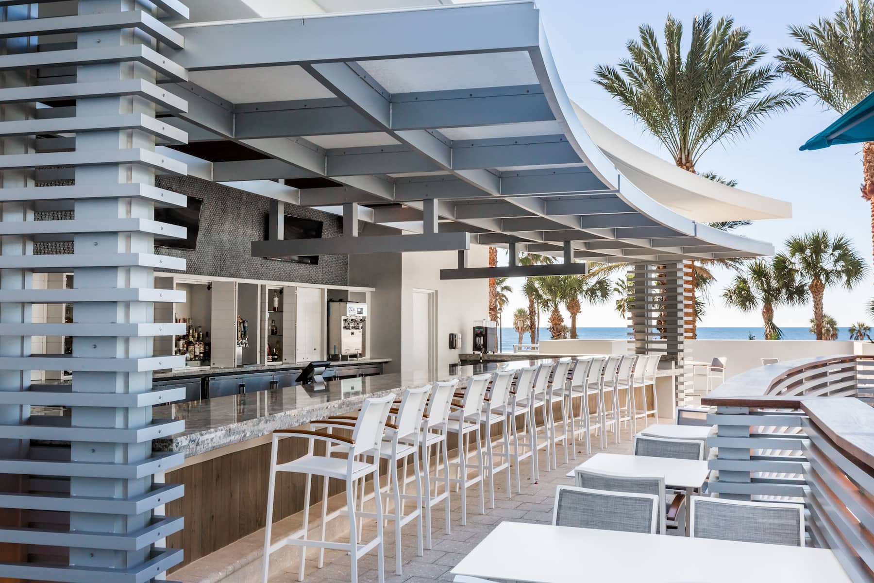 Pool bar at Wyndham Grand Clearwater Beach in Clearwater, Florida