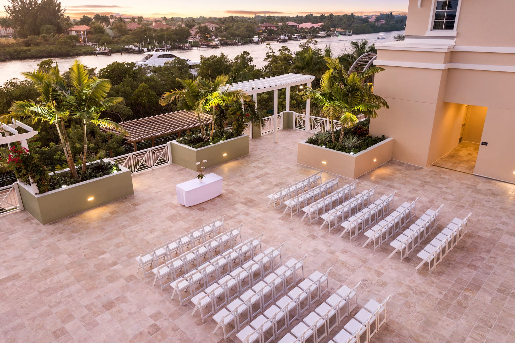 Wyndham Grand Jupiter at Harbourside Place ballroom in Jupiter, Florida