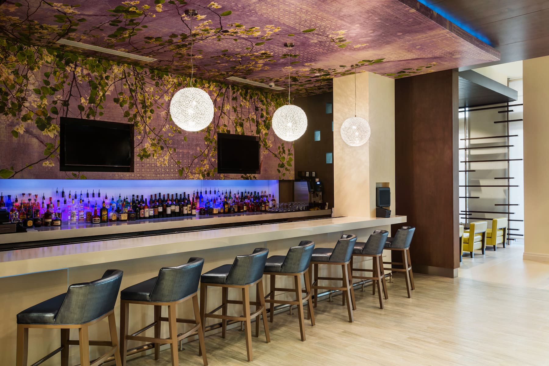 Bar at Wyndham Grand Jupiter at Harbourside Place in Jupiter, Florida