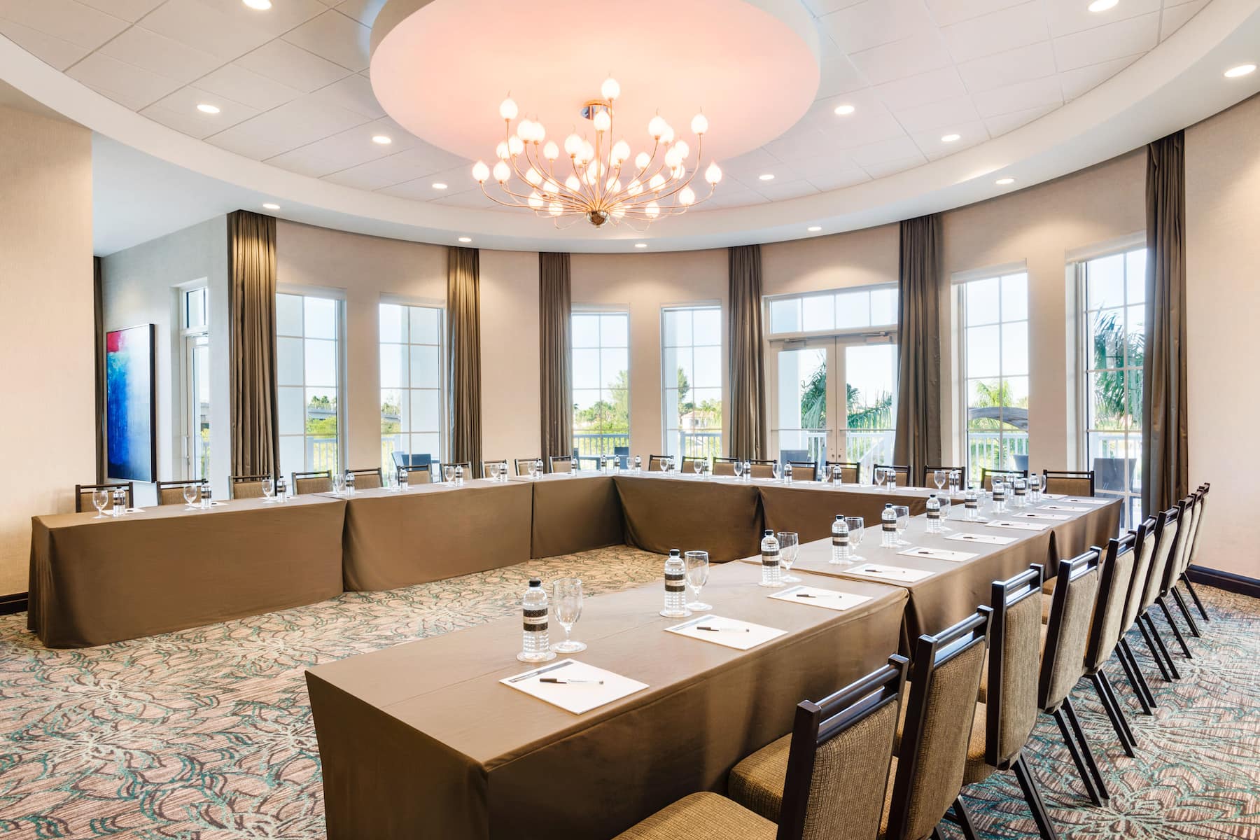 Meeting room at Wyndham Grand Jupiter at Harbourside Place in Jupiter, Florida