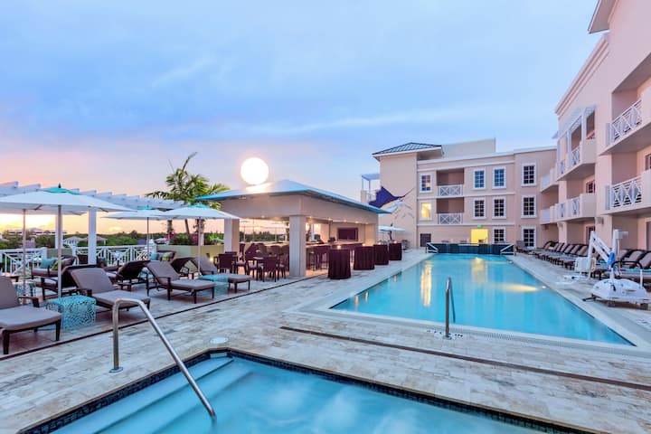 Pool at the Wyndham Grand Jupiter at Harbourside Place in Jupiter, Florida