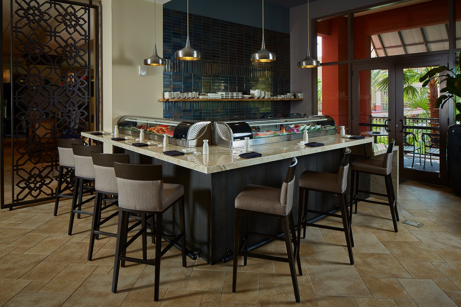 Wyndham Grand Orlando Resort Bonnet Creek restaurant bar in Orlando, Florida