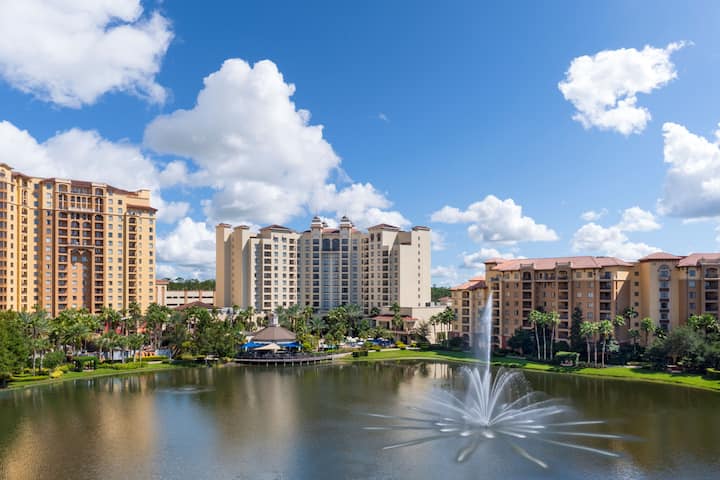 Exterior of Wyndham Grand Orlando Resort Bonnet Creek hotel in Orlando, Florida