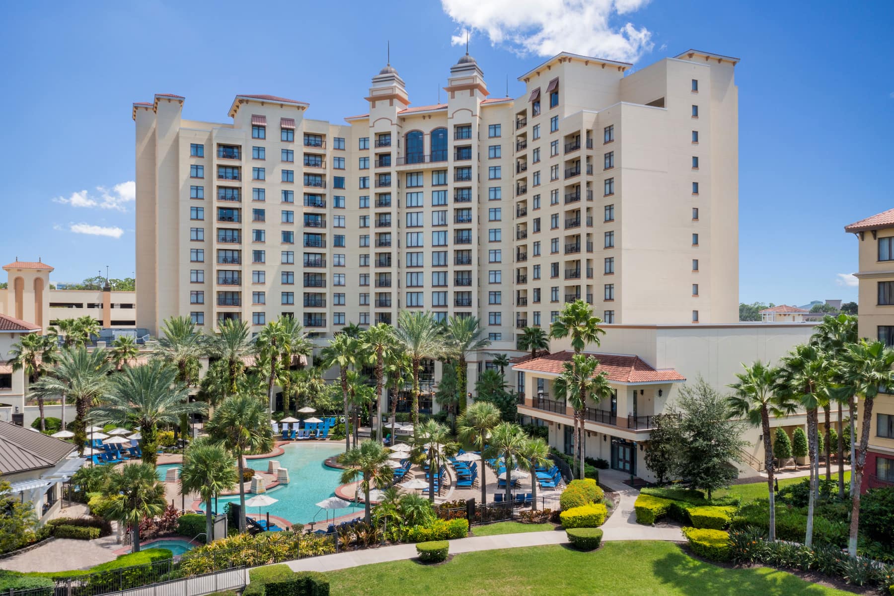 Pool at the Wyndham Grand Orlando Resort Bonnet Creek in Orlando, Florida