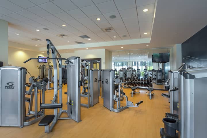 Fitness room at Wyndham Grand Orlando Resort Bonnet Creek in Orlando, Florida