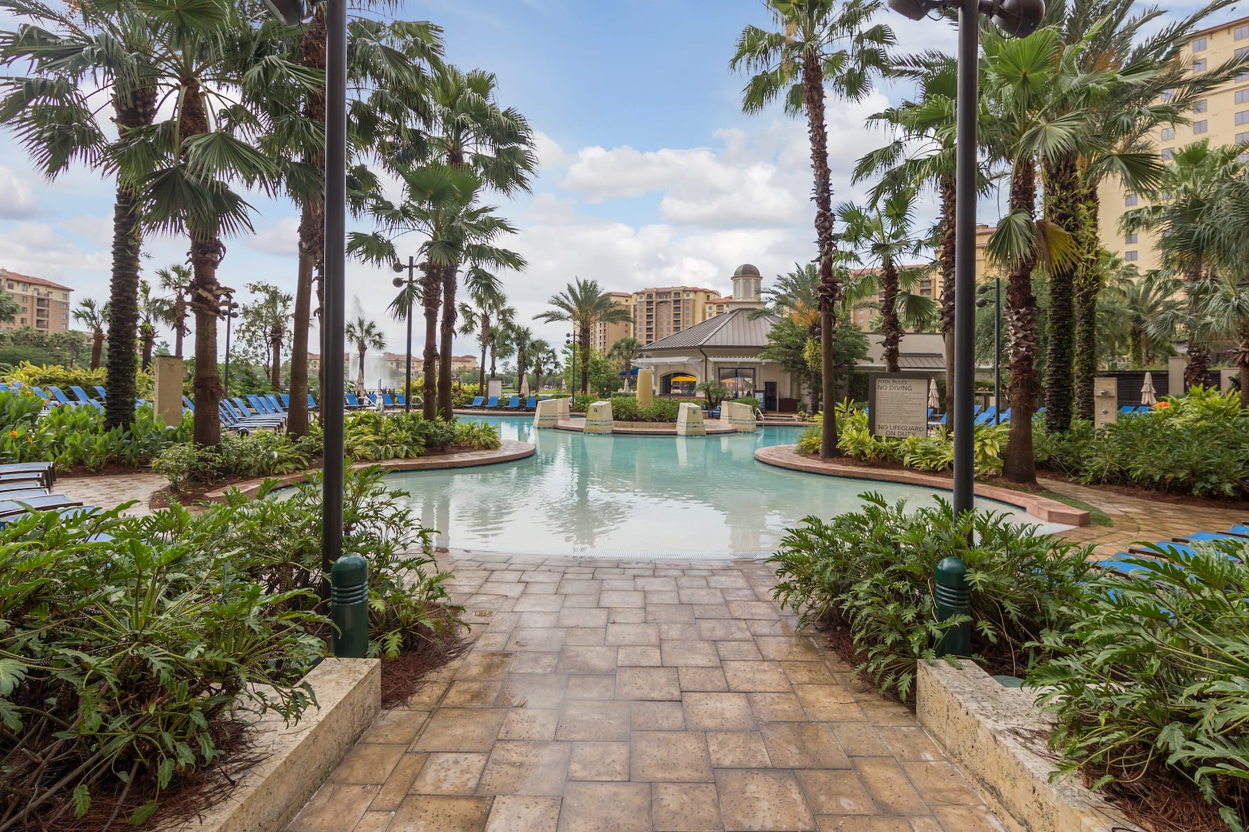 Pool at the Wyndham Grand Orlando Resort Bonnet Creek in Orlando, Florida