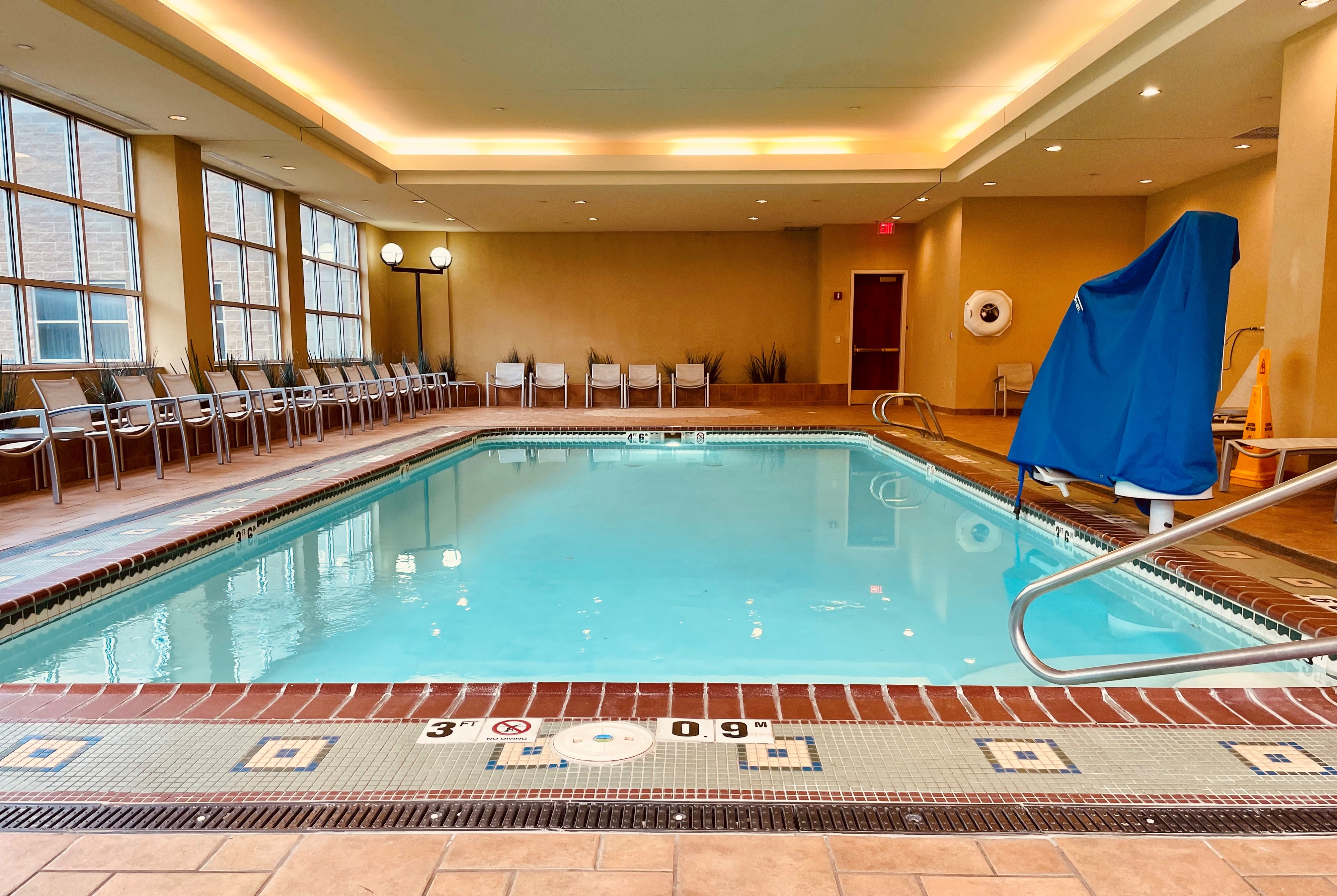 Pool at the Wyndham Grand Topeka Executive Center in Topeka, Kansas