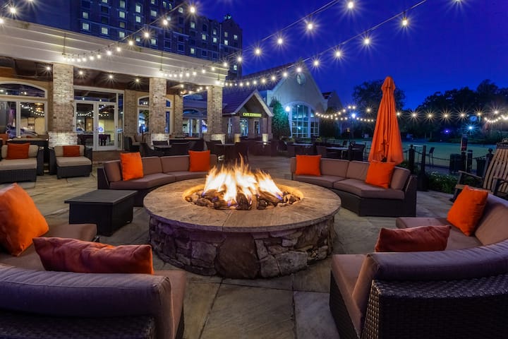 Firepit at Grandover Resort & Spa, a Wyndham Grand Hotel in Greensboro, North Carolina