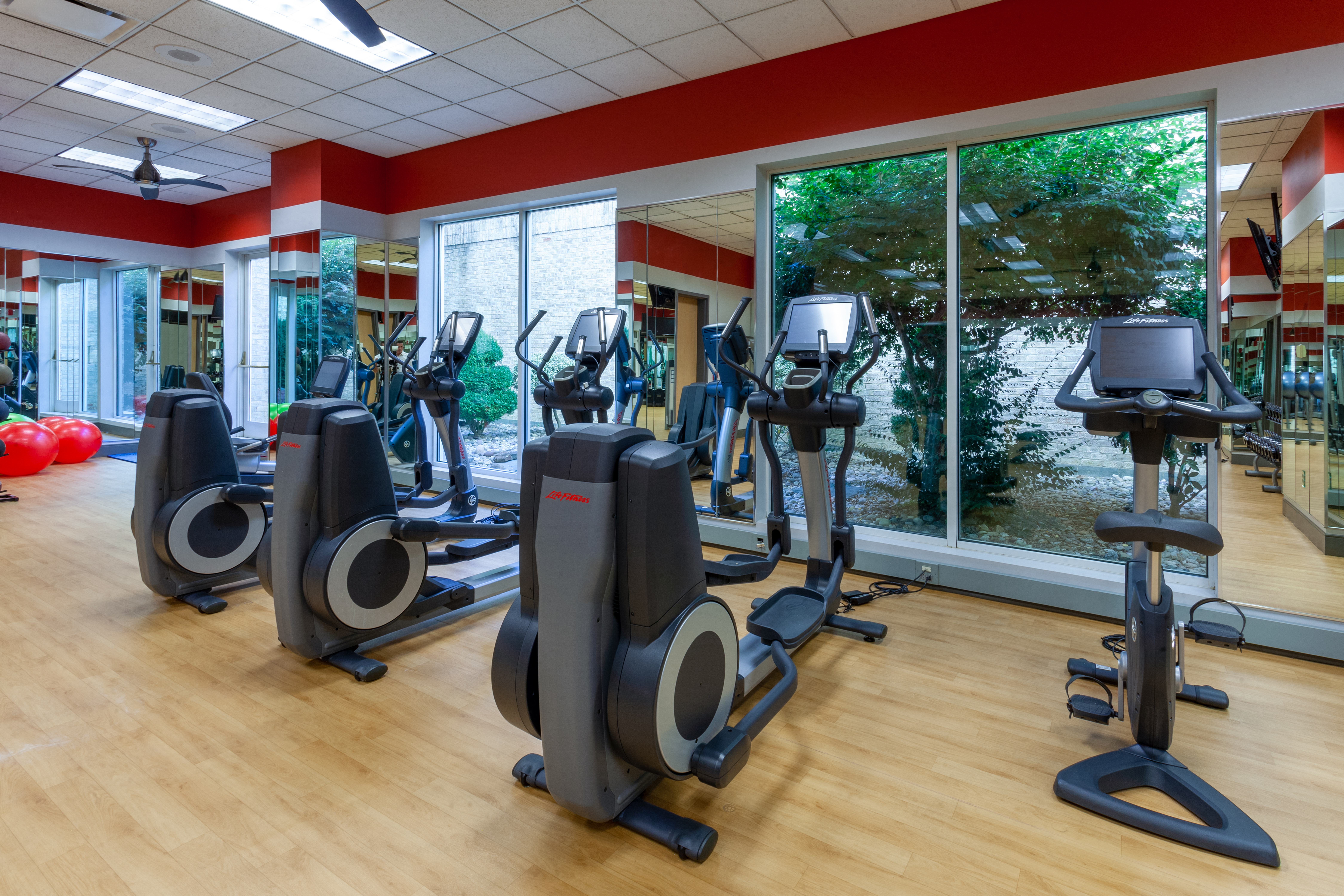 Fitness room at Grandover Resort & Spa, a Wyndham Grand Hotel in Greensboro, North Carolina