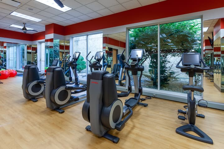 Fitness room at Grandover Resort & Spa, a Wyndham Grand Hotel in Greensboro, North Carolina