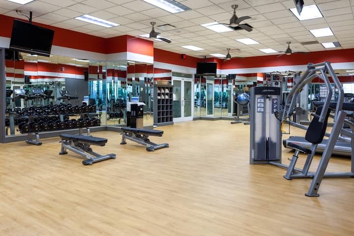 Fitness room at Grandover Resort & Spa, a Wyndham Grand Hotel in Greensboro, North Carolina