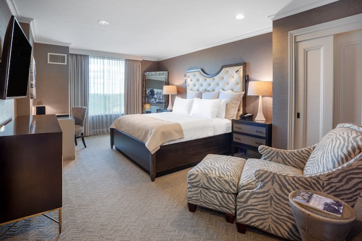 Guest room at the Grandover Resort & Spa, a Wyndham Grand Hotel in Greensboro, North Carolina