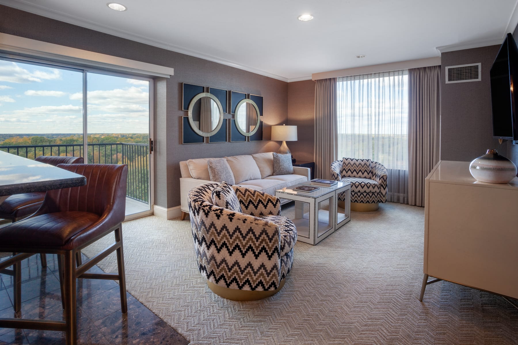 Guest room at the Grandover Resort & Spa, a Wyndham Grand Hotel in Greensboro, North Carolina