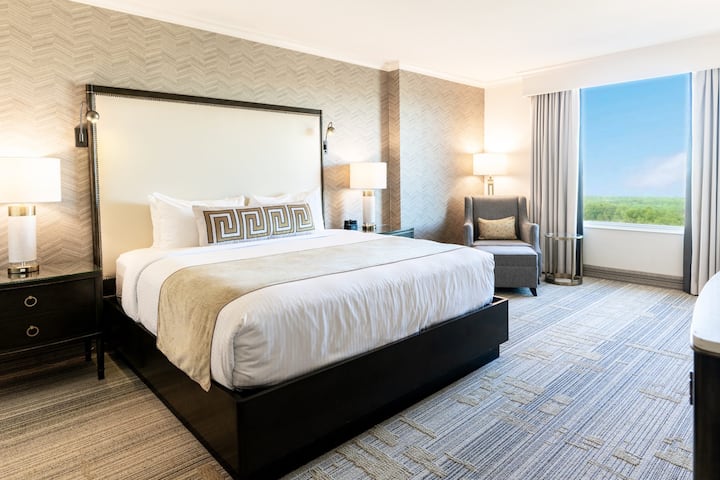 Guest room at the Grandover Resort & Spa, a Wyndham Grand Hotel in Greensboro, North Carolina