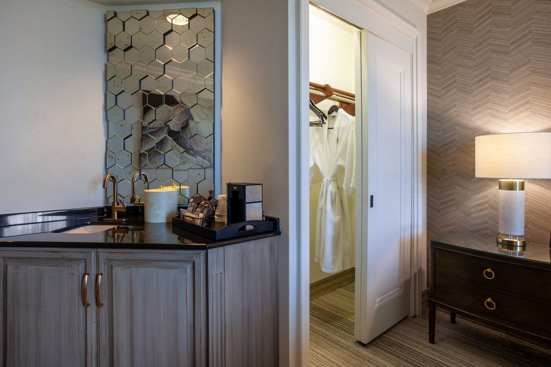 Guest room at the Grandover Resort & Spa, a Wyndham Grand Hotel in Greensboro, North Carolina