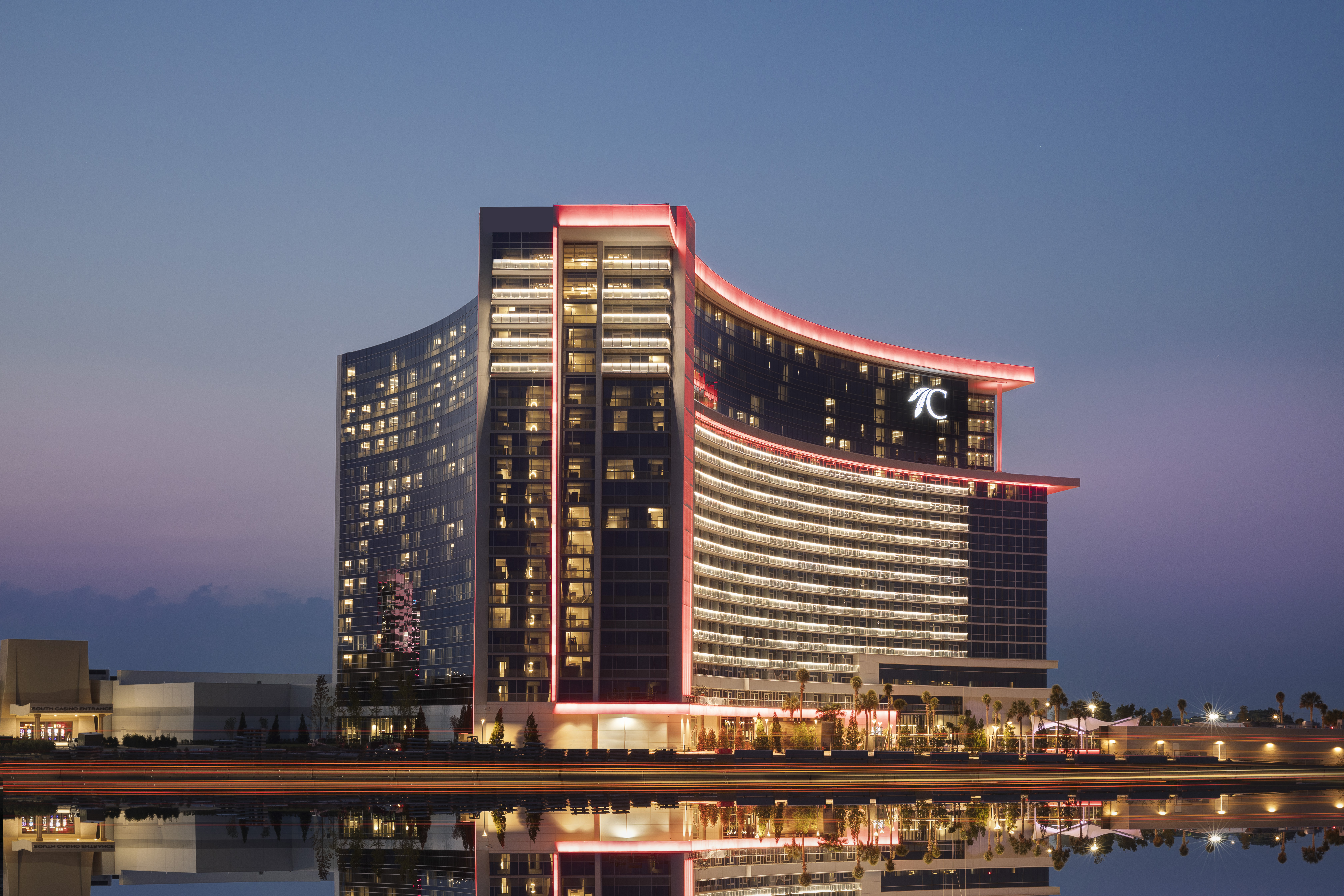 Exterior of Choctaw Casino & Resort Durant, a Wyndham Grand Hotel hotel in Durant, Oklahoma