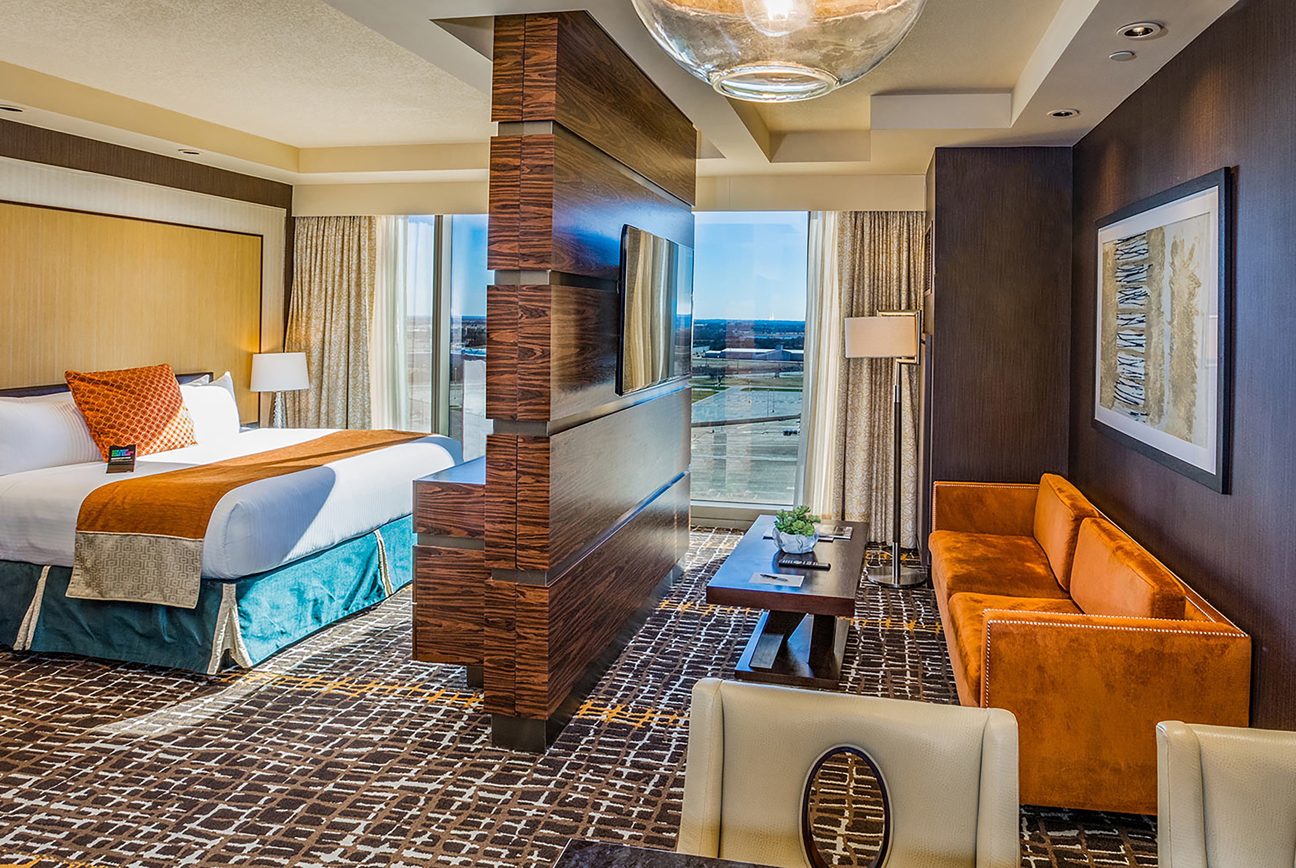 Guest room at the Choctaw Casino & Resort Durant, a Wyndham Grand Hotel in Durant, Oklahoma