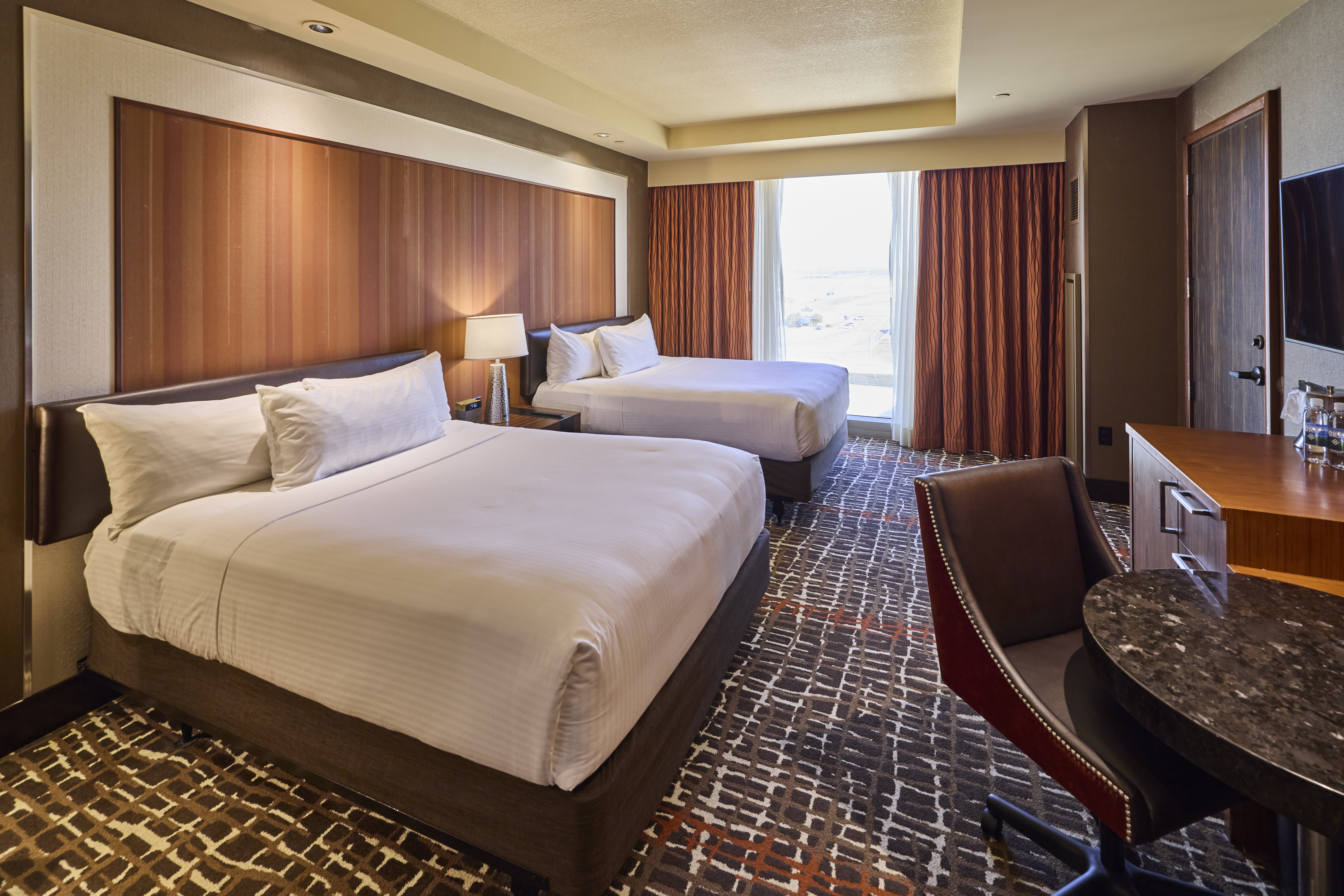 Guest room at the Choctaw Casino & Resort Durant, a Wyndham Grand Hotel in Durant, Oklahoma