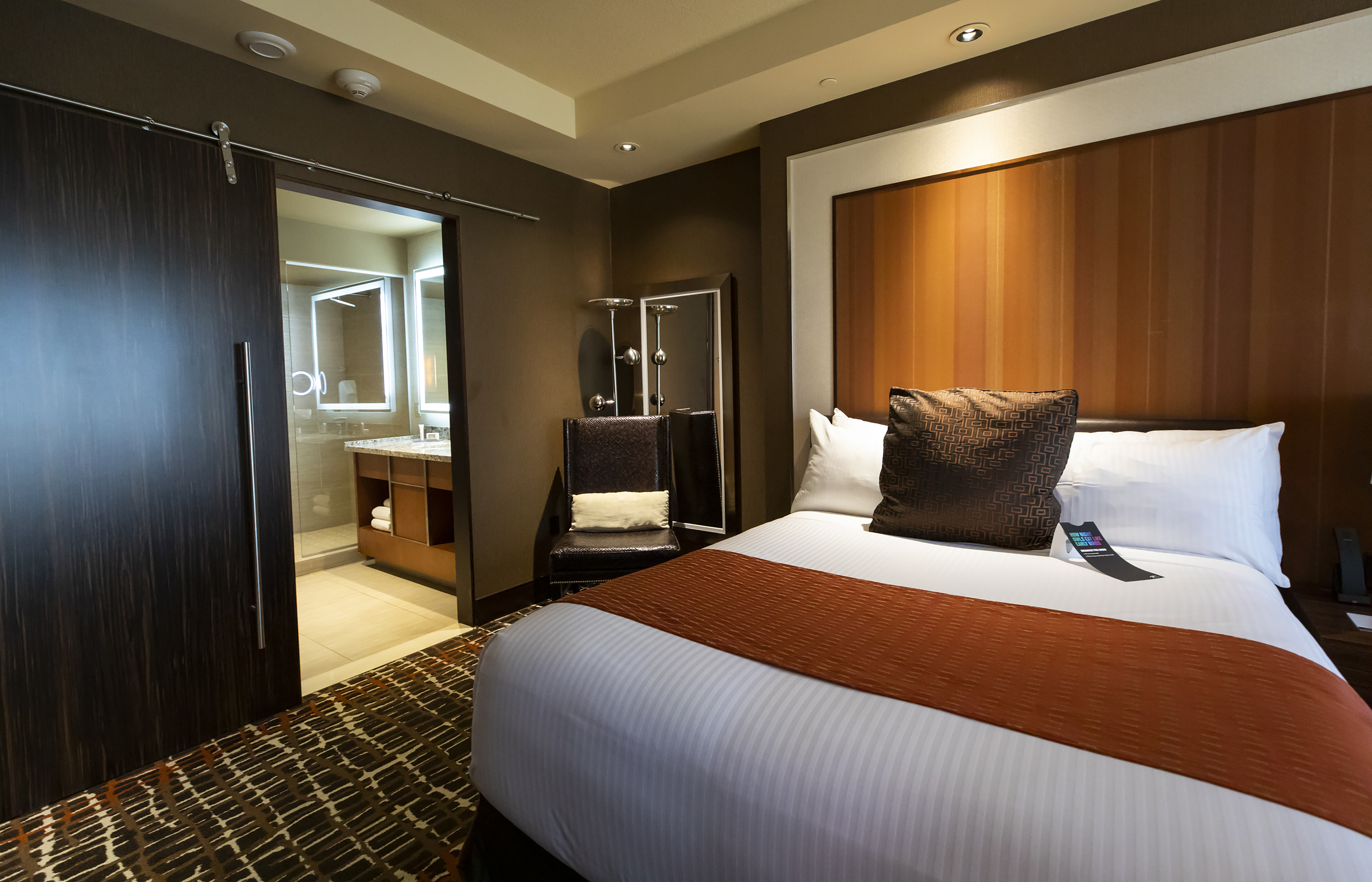 Guest room at the Choctaw Casino & Resort Durant, a Wyndham Grand Hotel in Durant, Oklahoma