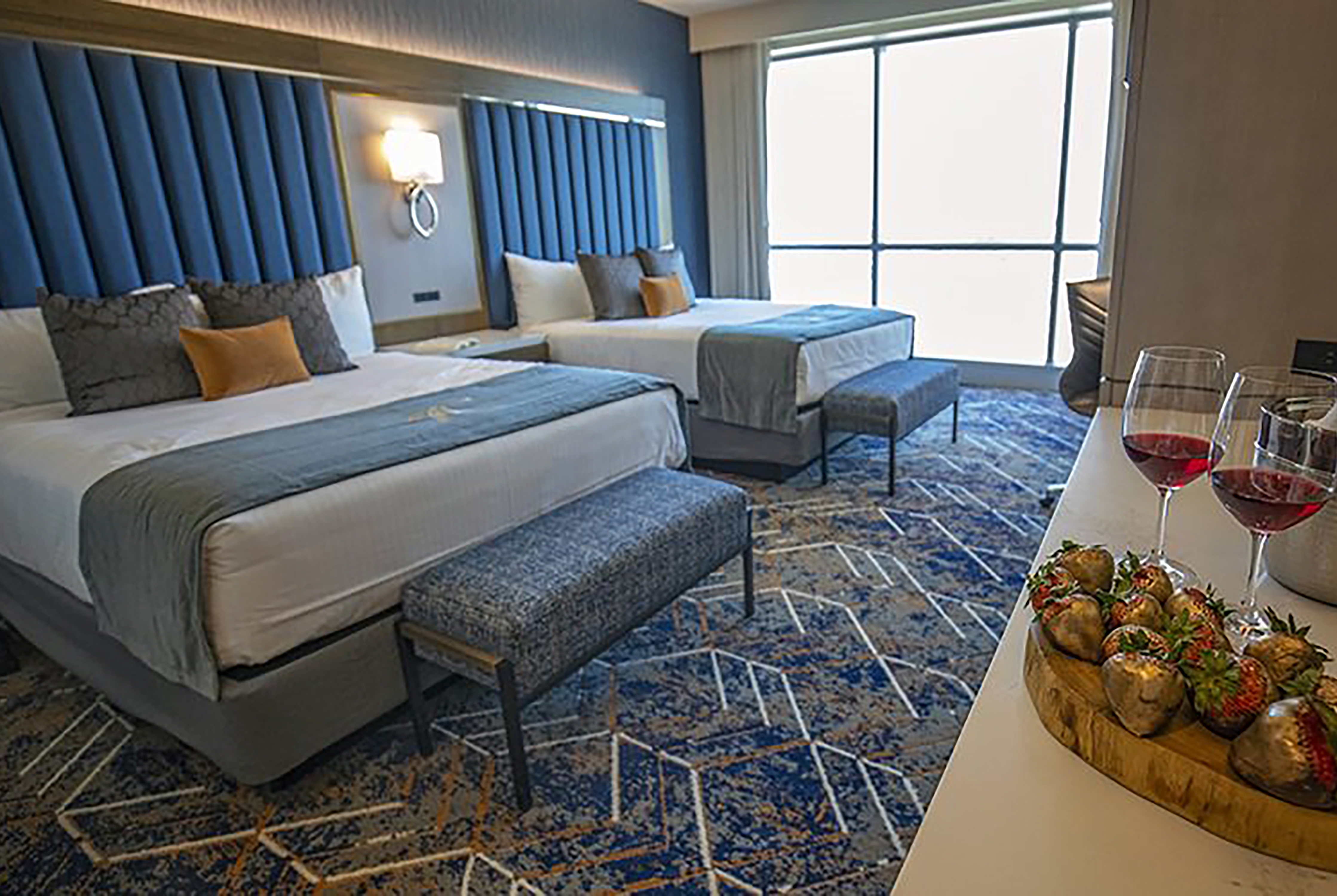 Guest room at the Choctaw Casino & Resort Durant, a Wyndham Grand Hotel in Durant, Oklahoma