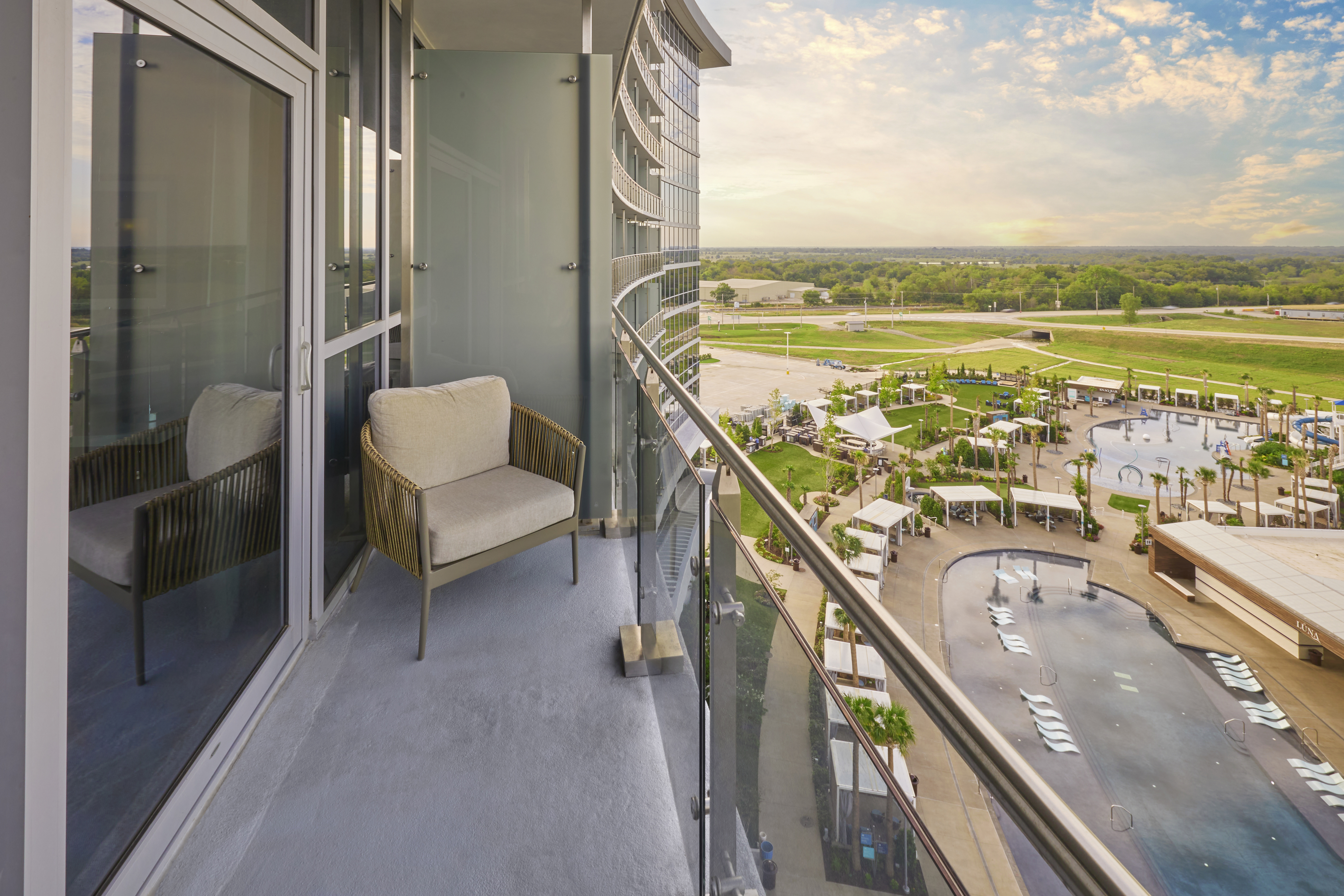 Guest room at the Choctaw Casino & Resort Durant, a Wyndham Grand Hotel in Durant, Oklahoma