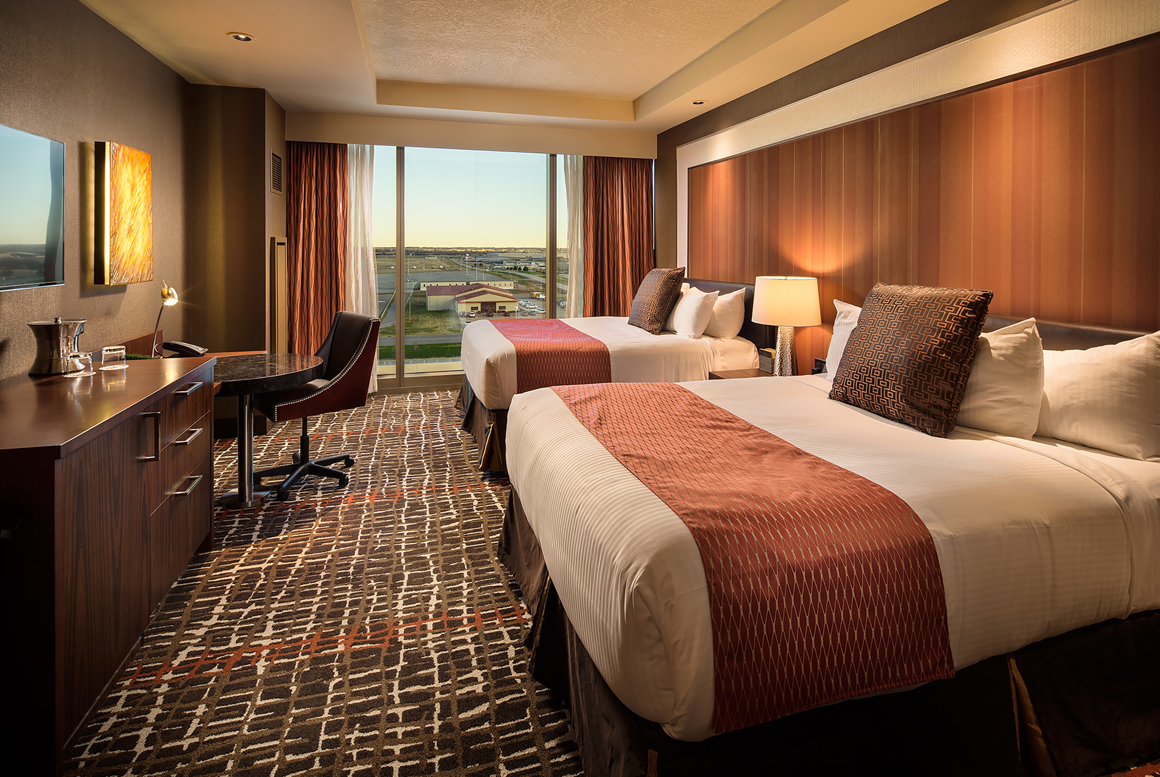 Guest room at the Choctaw Casino & Resort Durant, a Wyndham Grand Hotel in Durant, Oklahoma