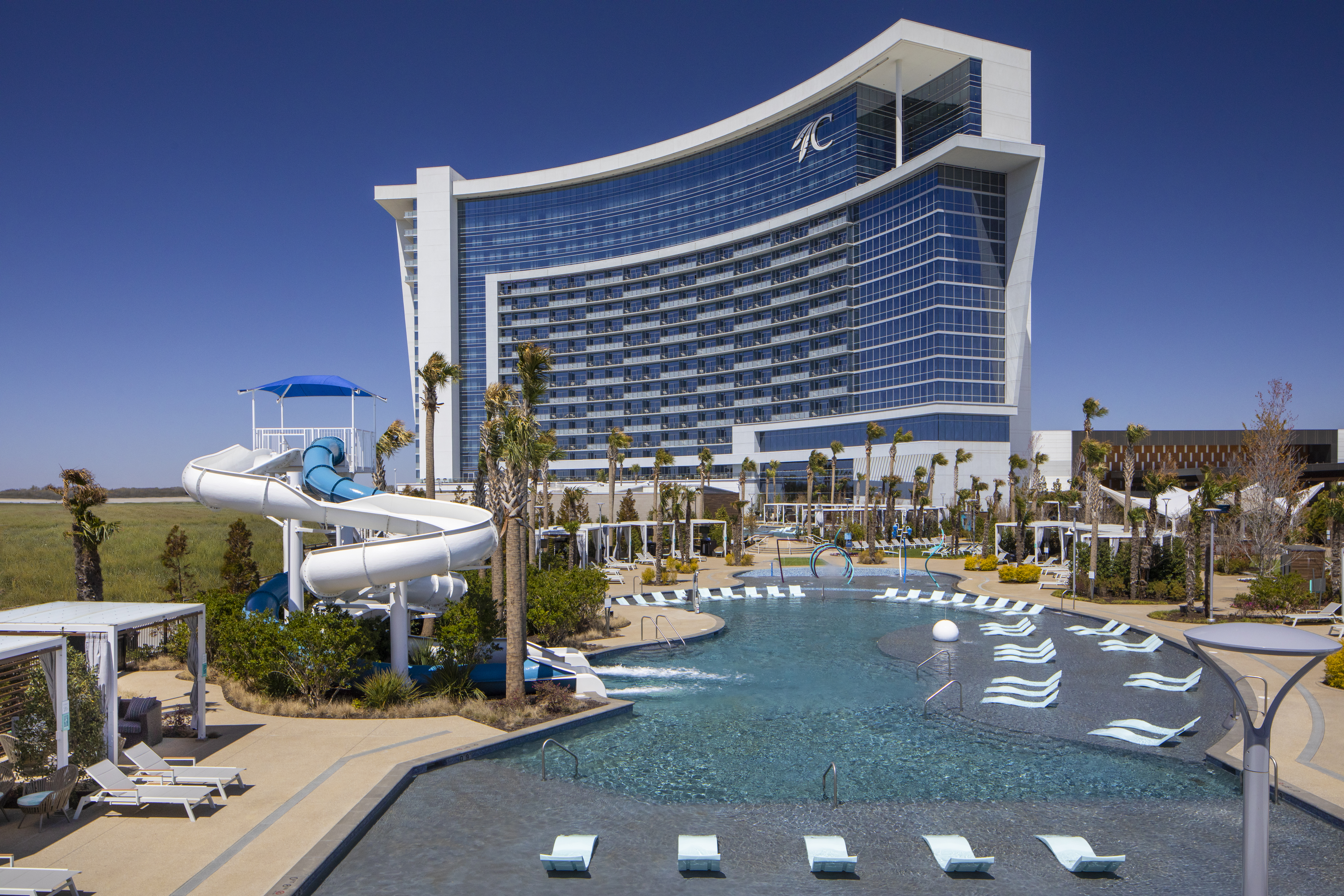 Pool at the Choctaw Casino & Resort Durant, a Wyndham Grand Hotel in Durant, Oklahoma