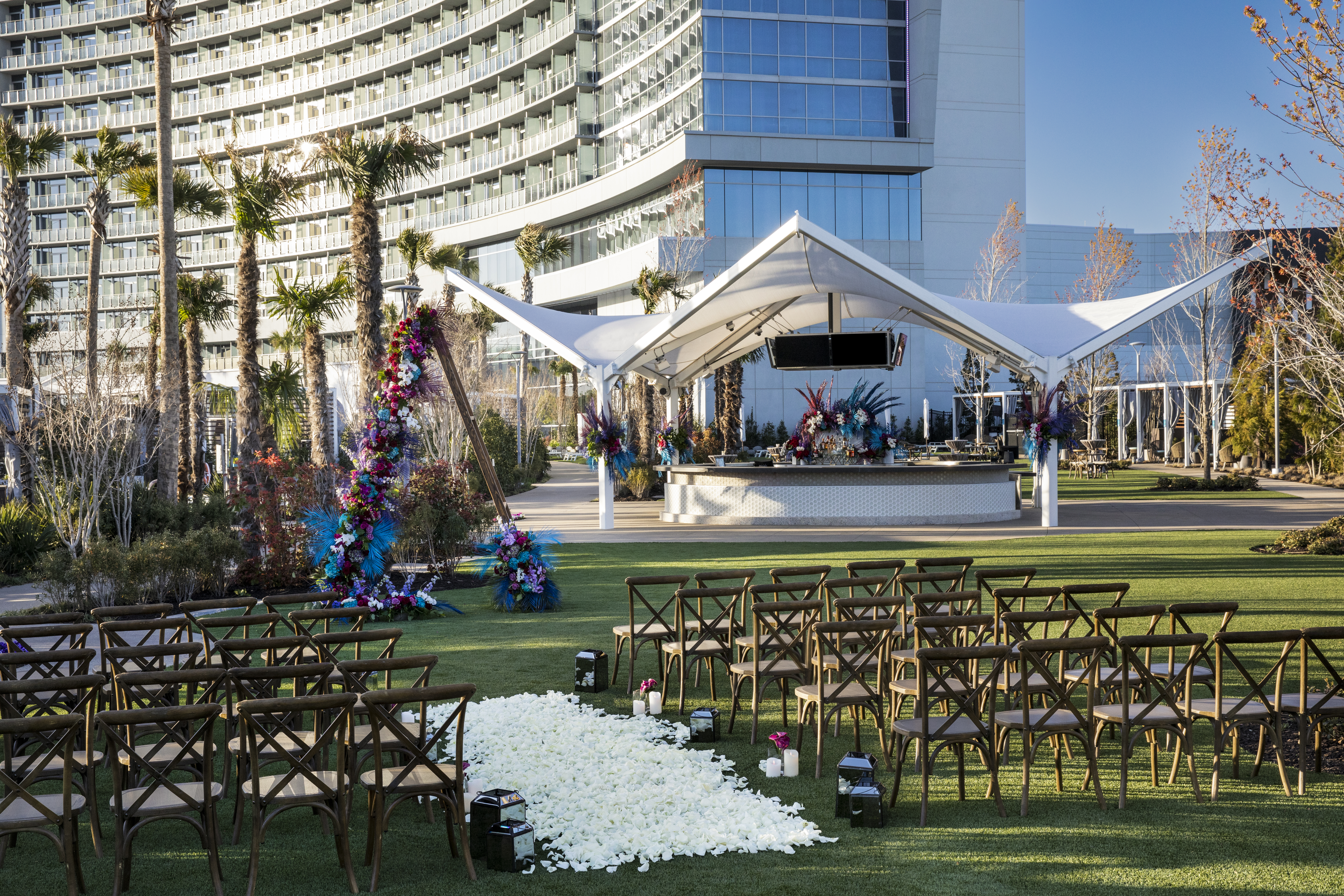 Pool at the Choctaw Casino & Resort Durant, a Wyndham Grand Hotel in Durant, Oklahoma