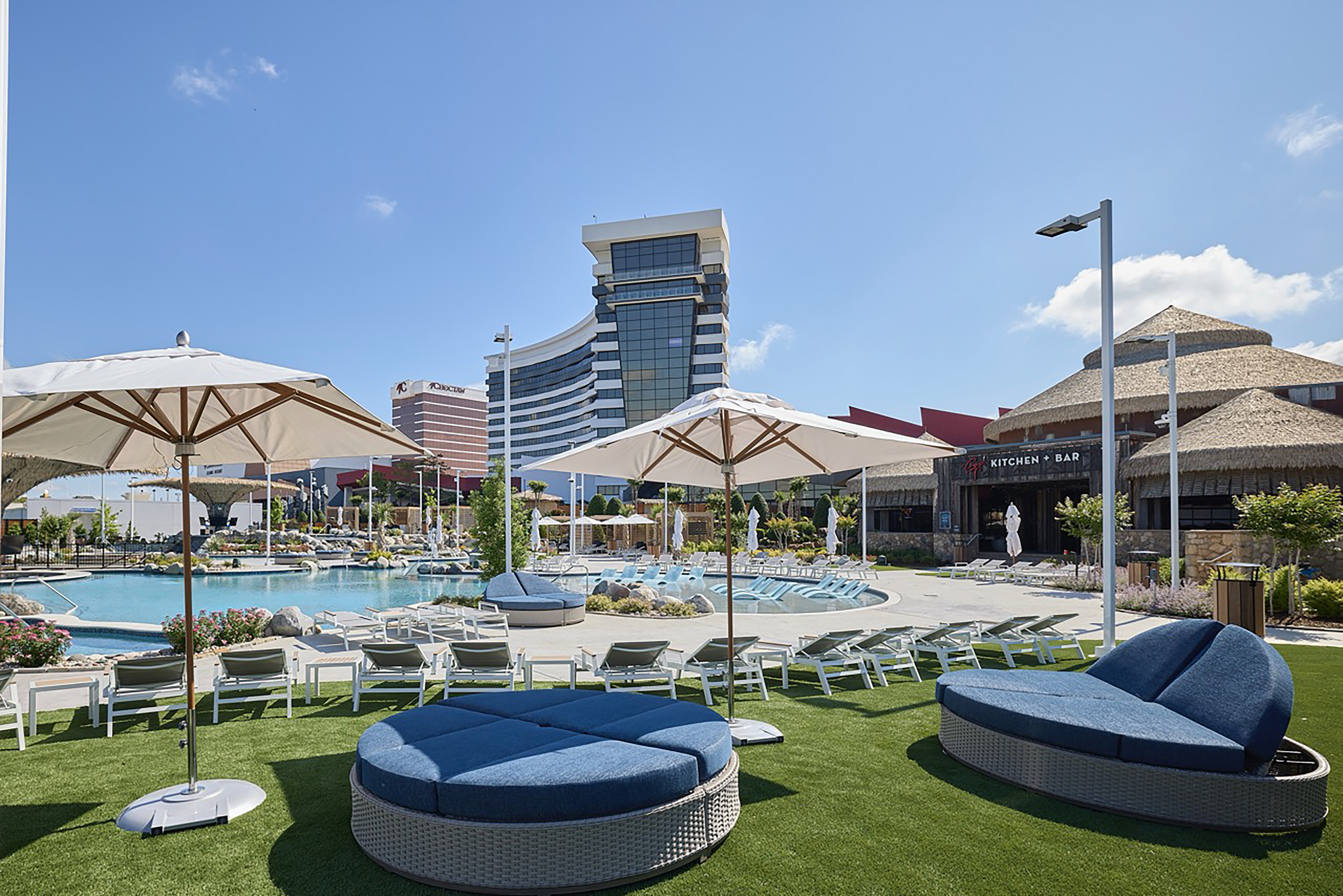 Pool at the Choctaw Casino & Resort Durant, a Wyndham Grand Hotel in Durant, Oklahoma