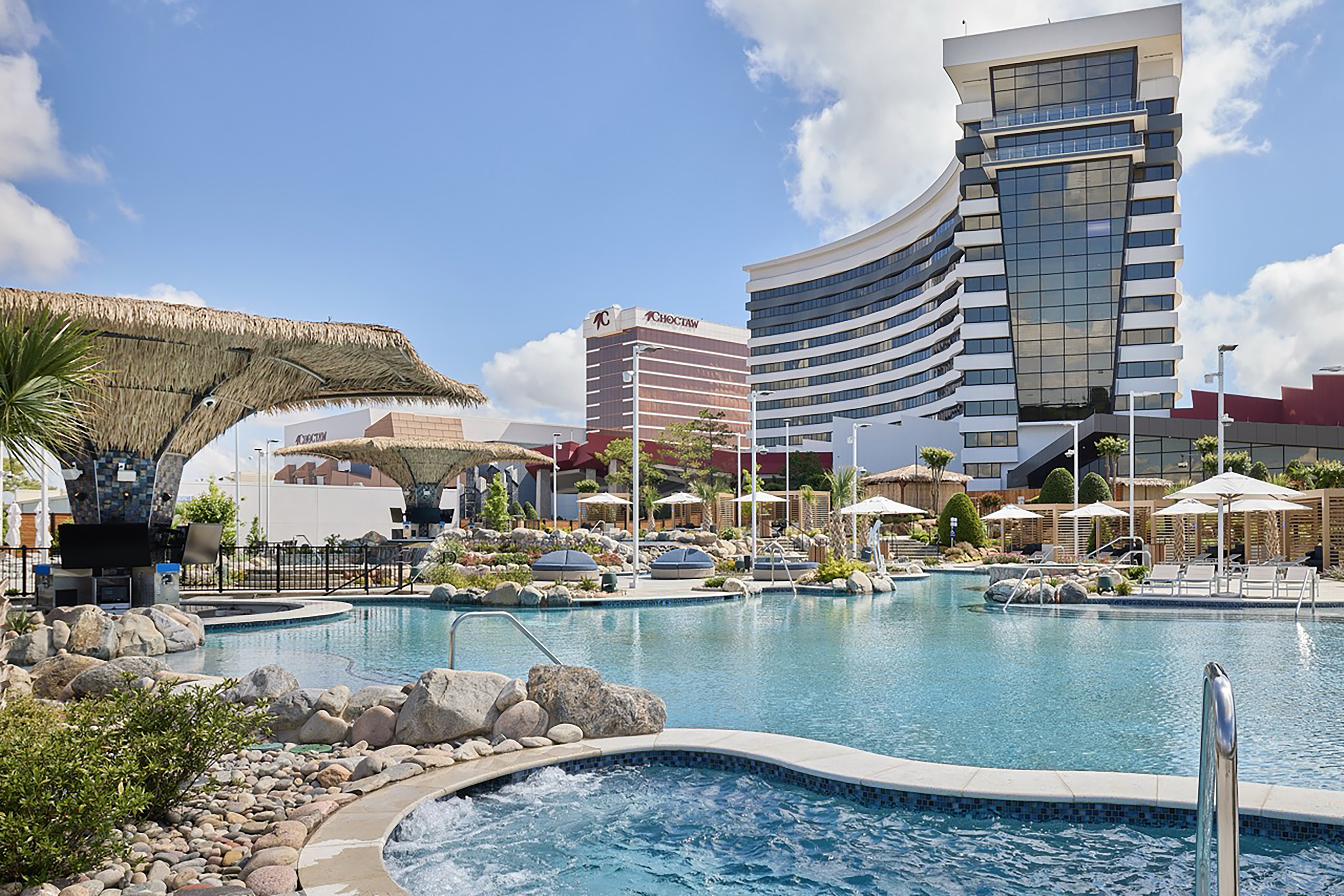 Pool at the Choctaw Casino & Resort Durant, a Wyndham Grand Hotel in Durant, Oklahoma